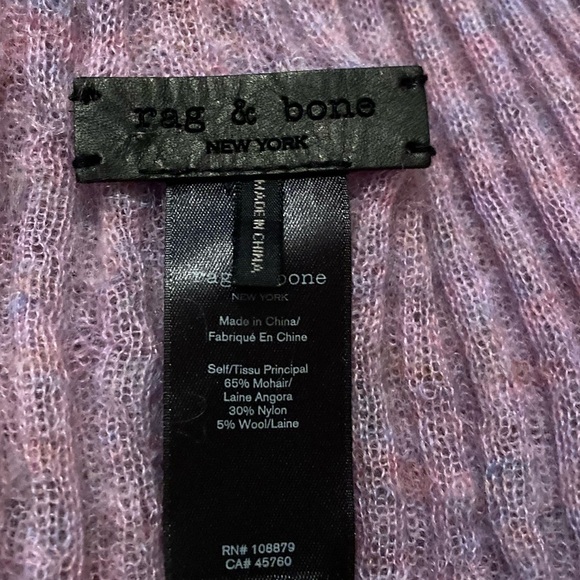 Rag & Bone Mohair/Wool Oversized Scarf Wrap - Picture 3 of 7